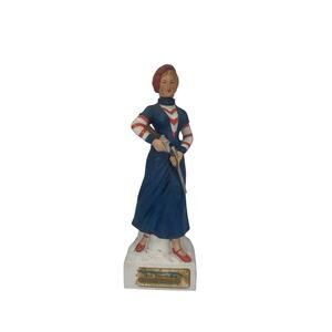 Ski Country Bonnie of Bonnie & Clyde Series 1974 Empty Whiskey Decanter 4/5QT